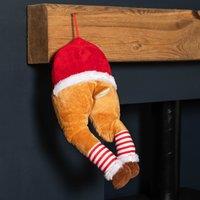 Samuel Alexander 40cm Battery Operated Animated Door Hanging Reindeer Legs Decoration