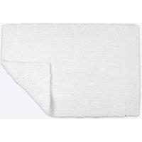 Allure Bath Fashions Elegance Reversible Heavyweight Bath Mat in White