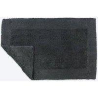 Allure Bath Fashions Elegance Reversible Heavyweight Bath Mat in Charcoal