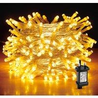 Shatchi 400LEDs Multifunction Timer Outdoor String Fairy Lights 40M Waterproof Christmas Decoration in Yellow