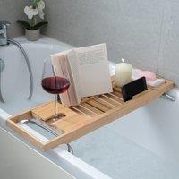 Menkind InGenious Bamboo Bath Caddy Stylish Relaxation Essential in Brown