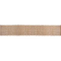 Mikasa Frayed Jute Table Runner, Brown, 230 x 33cm in Brown | Size: 230 x 33 cm
