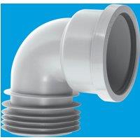 McAlpine DC90-GR Grey 4"/110mm 90 Drain Connector with Boss