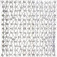 Orsina Pebble Square Bath Mat in Clear