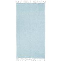 Orsina Poppy Red Hammam Towel, 100% Cotton Quick Dry Towel With Woven Texture, Lightweight Throw Blanket in Blue