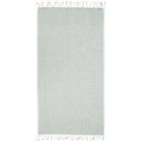Orsina Poppy Red Hammam Towel, 100% Cotton Quick Dry Towel With Woven Texture, Lightweight Throw Blanket in Light Green
