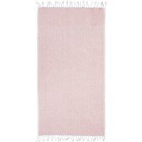 Orsina Poppy Red Hammam Towel, 100% Cotton Quick Dry Towel With Woven Texture, Lightweight Throw Blanket in Pink