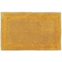 Homescapes Luxury Extra Large Bath Mat Reversible 1600GSM 100% Cotton, 70 x 120cm in Mustard | Size: 70 x 120 cm
