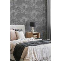 Sublime Mid Grey/Silver Woodland Silhouette Wallpaper in Grey | Size: 10000mm x 520mm