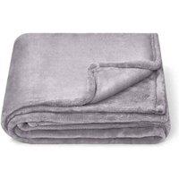Brand Lab Fleece Blanket in Silver