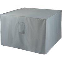 LIVIVO Rattan Furniture Cube Cover Waterproof Garden Furniture Cover for 4 Seater Outdoor Table Set Grey 122 x 122 x 76cm | Size: 122 x 122 x 76 cm
