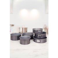 Baker & Salt Non-Stick 6 Piece Springform & Cake Set Silver