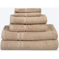 Allure Bath Fashions Hotel Essentials Cotton 6 Piece Towel Set in Brown