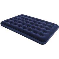 Elex Flocked Double Air Bed - Waterproof & Rapid Inflate in Blue