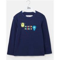 Lighthouse Clothing Boy's Oliver Long Sleeved Cotton Top in Navy | Size: 2-3 Years