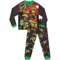 Teenage Mutant Ninja Turtles Boy's Long Sleeve Pyjamas in Grey | Size: 11-12 Years