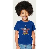 Disney Distressed Mickey Mouse Star T-Shirt in Royal | Size: 3-4 Years
