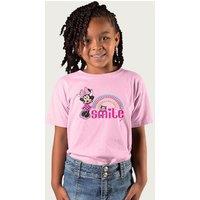 Disney Minnie Mouse Smile Hearts T-Shirt in Light Pink | Size: 3-4 Years