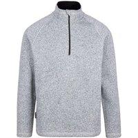 Trespass Men's Corsham Marl Half Zip Fleece Top in Grey | Size: Small
