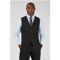 Limehaus Men's Slim Fit Waiscoat in Black | Size: 44R