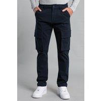 Cotton Regular Fit Cargo-Style Trousers