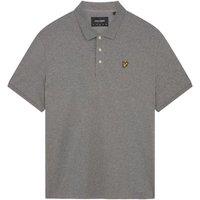 Lyle & Scott Men's Plain Polo Shirt in Mid Grey | Size: XS