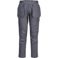 Portwest Men's WX2 Cargo Trousers in Grey | Size: 28R