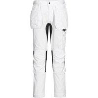 Portwest Men's WX2 Cargo Trousers in White | Size: 30R