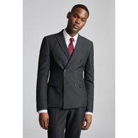 Limehaus Men's Slim Double Breasted Jacket in Grey | Size: 44R