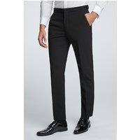 Limehaus Men's Regular Fit Dinner Trousers in Black | Size: 48R