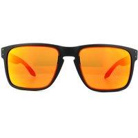 Oakley Men's Square Matt Black Prizm Ruby Holbrook XL Sunglasses