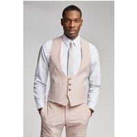 Light Pink Plain Scoop Waistcoat