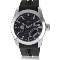 Haurex Italy Men's Magister Black Dial Black Band Watch