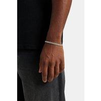 Cernucci Men's 6mm Iced Cuban Bracelet in Metallic Silver | Size: 6 inches