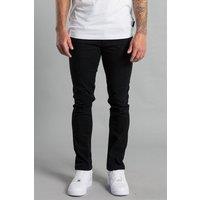 French Connection Men's Cotton Five-Pocket Chino Trousers in Black | Size: Large