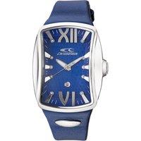 Chronotech Men's Blue Dial Blue Band Watch