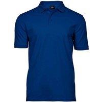 TEE JAYS Men's Luxury Stretch Pique Polo Shirt in Indigo | Size: Medium