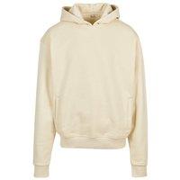 Build Your Brand Men's Oversized Hoodie in Light Sand | Size: Small