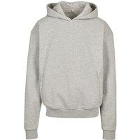 Build Your Brand Men's Oversized Hoodie in Grey | Size: Large