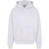 Build Your Brand Men's Oversized Hoodie in White | Size: Small