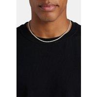 Cernucci Men's 3mm Tennis Chain in Metallic Silver | Size: 22 inches