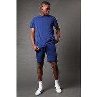 Hugo Men's Tape Tonal Logo Short Sleeve T-Shirt Dark Blue | Size: Medium