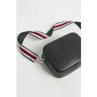 Betsy & Floss Women's 'Verona' Crossbody Tassel Bag with Stripe Strap in Black