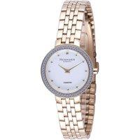 Gold Quartz Stainless Steel White Dial Watch