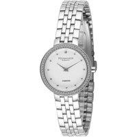 Rudiger Women's Gold Quartz Stainless Steel White Dial Watch in Silver
