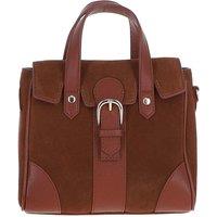 Ashwood Leather Women's 'Fascino Fiorentino' Soft Suede Leather Small Shoulder Crossbody Bag in Tan