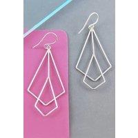 Otis Jaxon London Women's Art Deco Sterling Silver Dangle Earrings