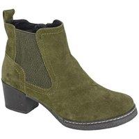 Cipriata Women's Alessina Suede Ankle Boots in Green | Size: 5