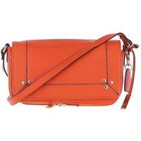 Blossom Flap Over Real Leather Shoulder Bag