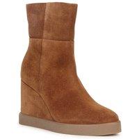 Geox Women's D EILDEA WEDGE B ANKLE BOOTS in Brown | Size: 6